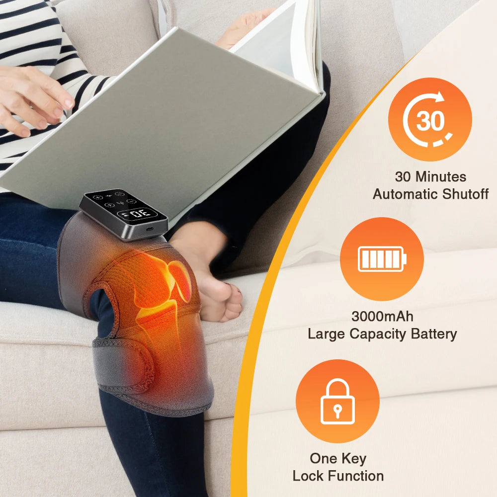 Knee Thermal Massager with Heat & Vibration