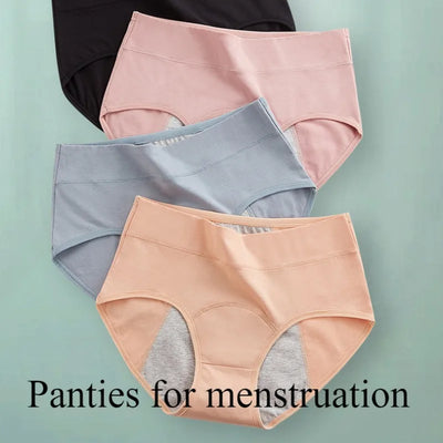 High Waist Leak-Proof Period Underwear – Cotton Menstrual Panties